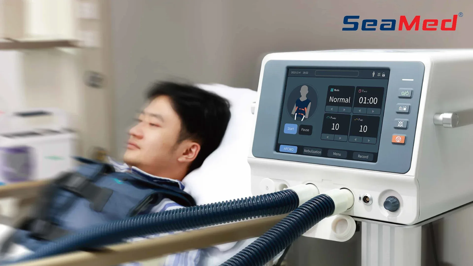 Высокочастотная система очистки дыхательных путей с колебанием грудной клетки (устройство от кашля) 4