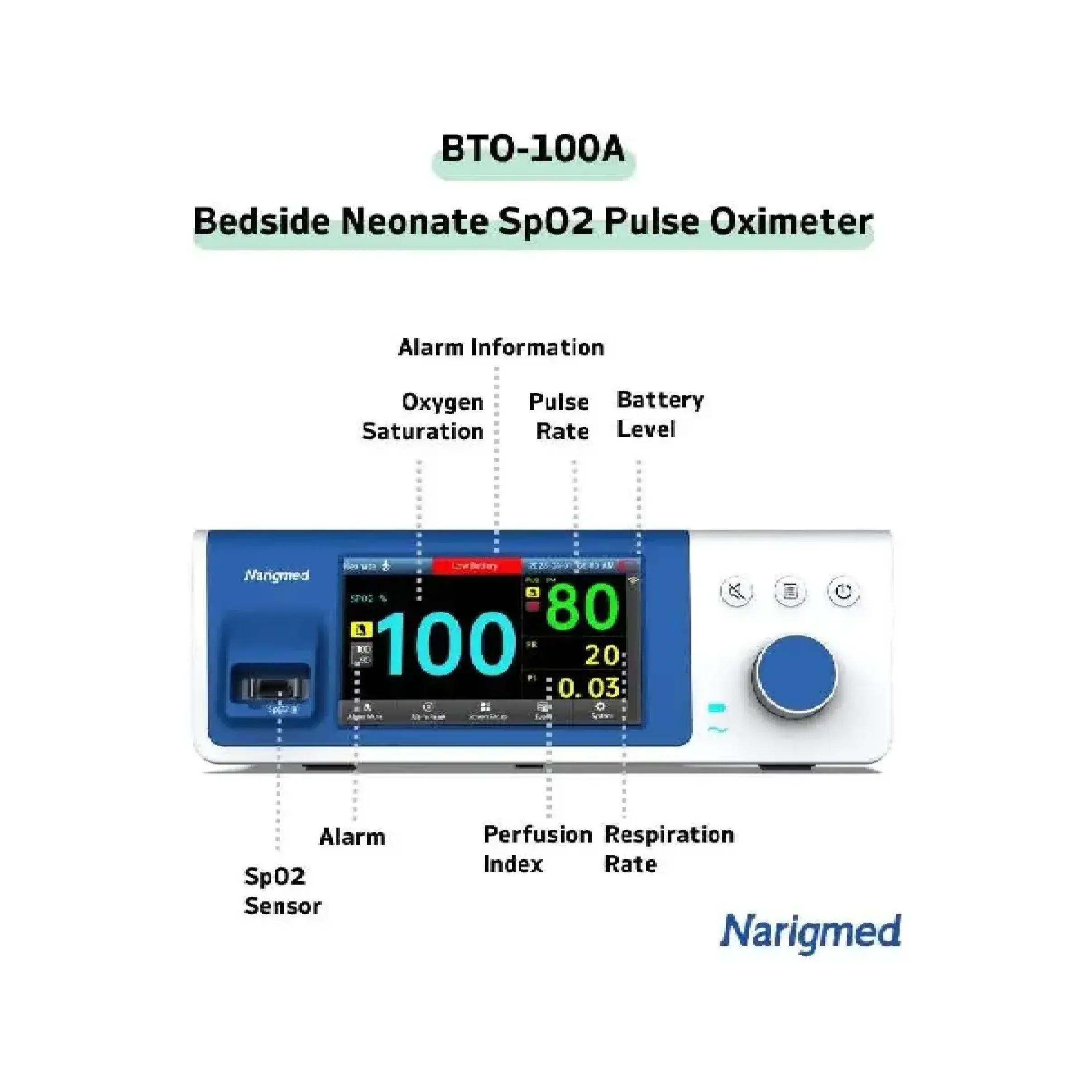 ПУЛЬСЕОКСИМЕТР КОНСОЛЬНОГО ТИПА НАРИГМЕД 4