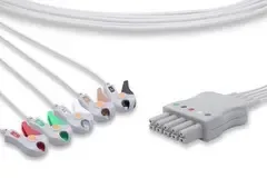 СОВМЕСТИМЫЙ КАБЕЛЬ ЭКГ С 5 ОТВЕДЕНИЯМИ, СОВМЕСТИМЫЙ с Drager