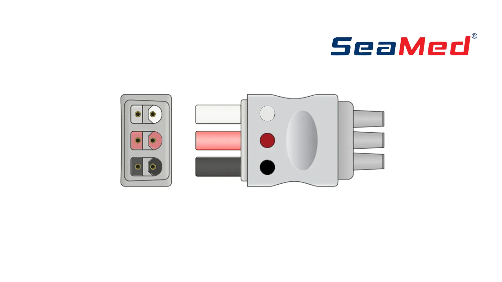 СОВМЕСТИМЫЙ КАБЕЛЬ ЭКГ С 3 ОТВЕДЕНИЯМИ MINDRAY 3