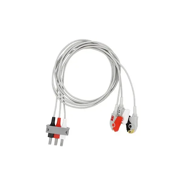 СОВМЕСТИМЫЙ PHILIPS КАБЕЛЬ ЭКГ ДЛЯ 3 ОТВЕДЕНИЙ — СТАРЫЙ ТИП 4