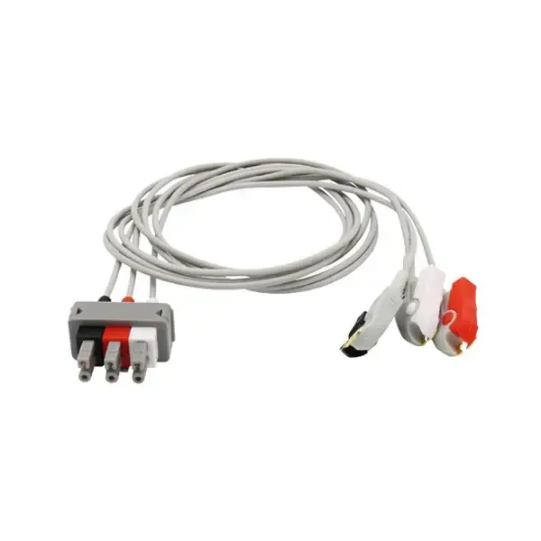 СОВМЕСТИМЫЙ PHILIPS КАБЕЛЬ ЭКГ ДЛЯ 3 ОТВЕДЕНИЙ — СТАРЫЙ ТИП