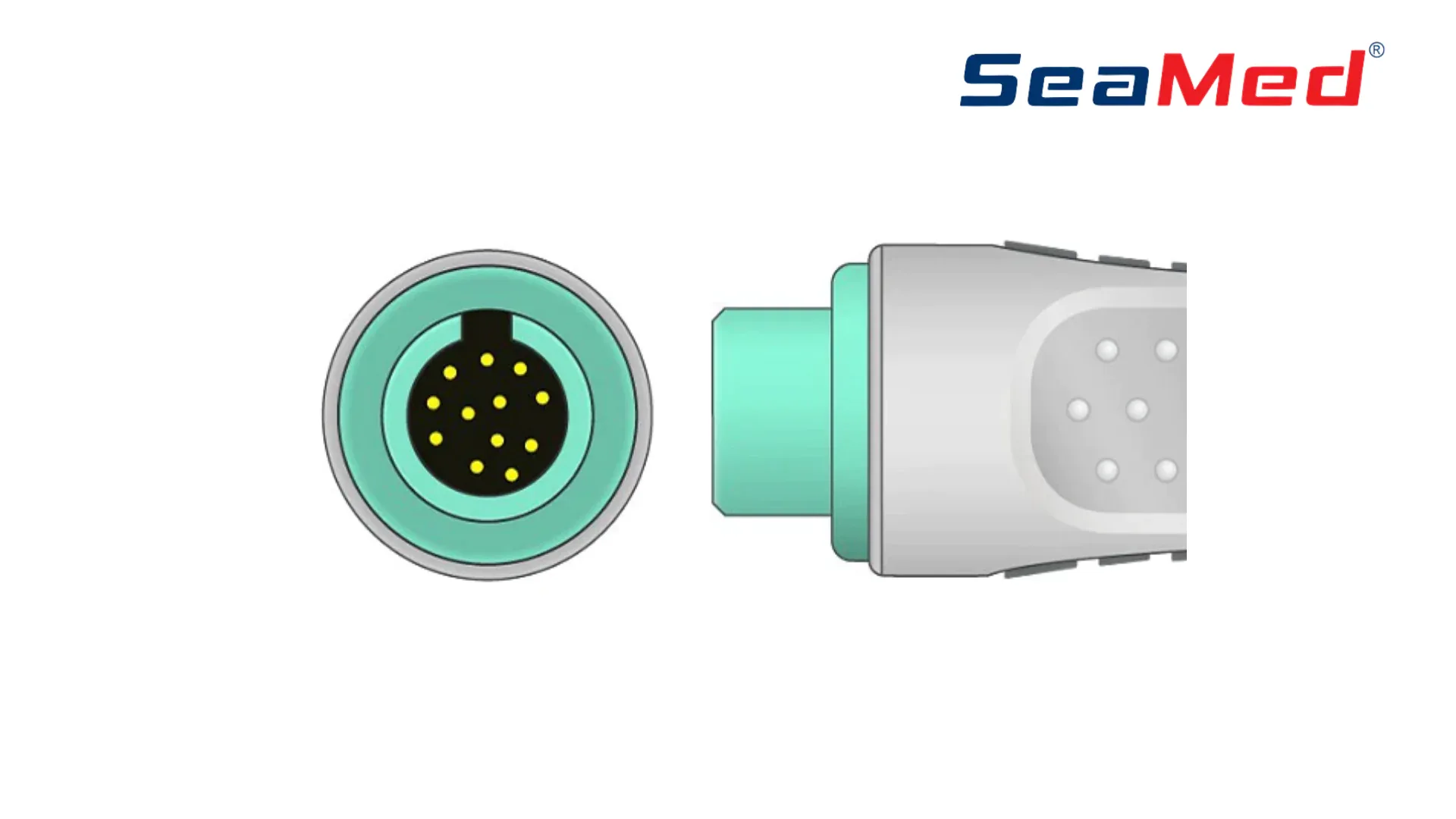 BIOCARE-СОВМЕСТИМЫЙ ИНТЕРФЕЙСНЫЙ КАБЕЛЬ ЭКГ НА 5 ОТВЕДЕНИЙ 3