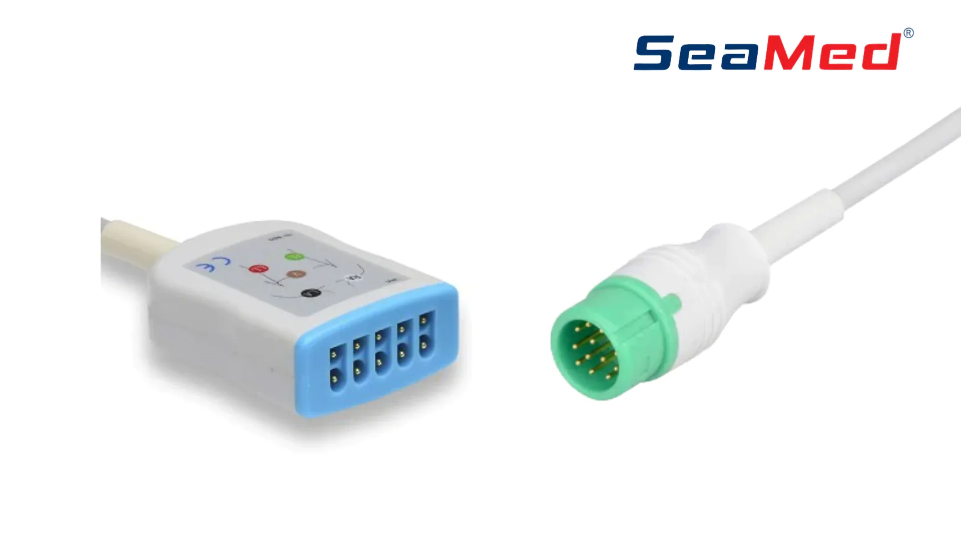 BIOLIGHT-СОВМЕСТИМЫЙ ИНТЕРФЕЙСНЫЙ КАБЕЛЬ ЭКГ НА 5 ОТВЕДЕНИЙ // СЕРИЯ A-Q