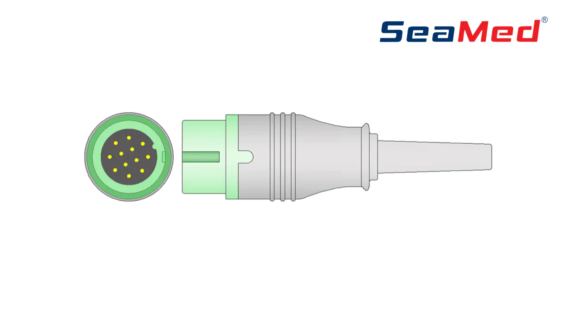 BIOLIGHT-СОВМЕСТИМЫЙ ИНТЕРФЕЙСНЫЙ КАБЕЛЬ ЭКГ НА 5 ОТВЕДЕНИЙ // СЕРИЯ A-Q 3