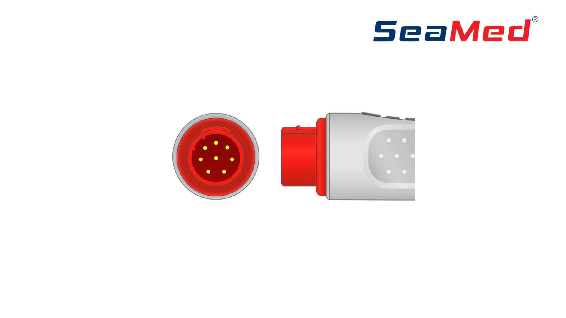 8-контактный ИНТЕРФЕЙСНЫЙ КАБЕЛЬ BIONET для 5 ОТВЕДЕНИЙ ЭКГ, СОВМЕСТИМЫЙ 3