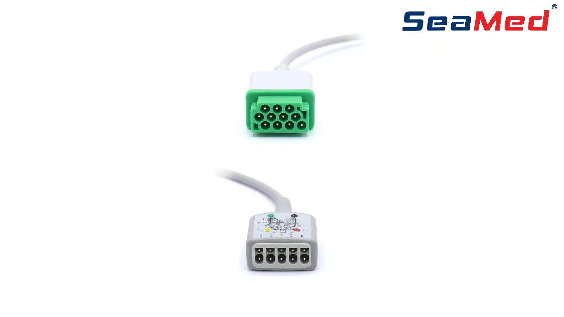 СОВМЕСТИМЫЙ GE-MARQUET ИНТЕРФЕЙСНЫЙ КАБЕЛЬ ЭКГ ДЛЯ 5 ОТВЕДЕНИЙ 3