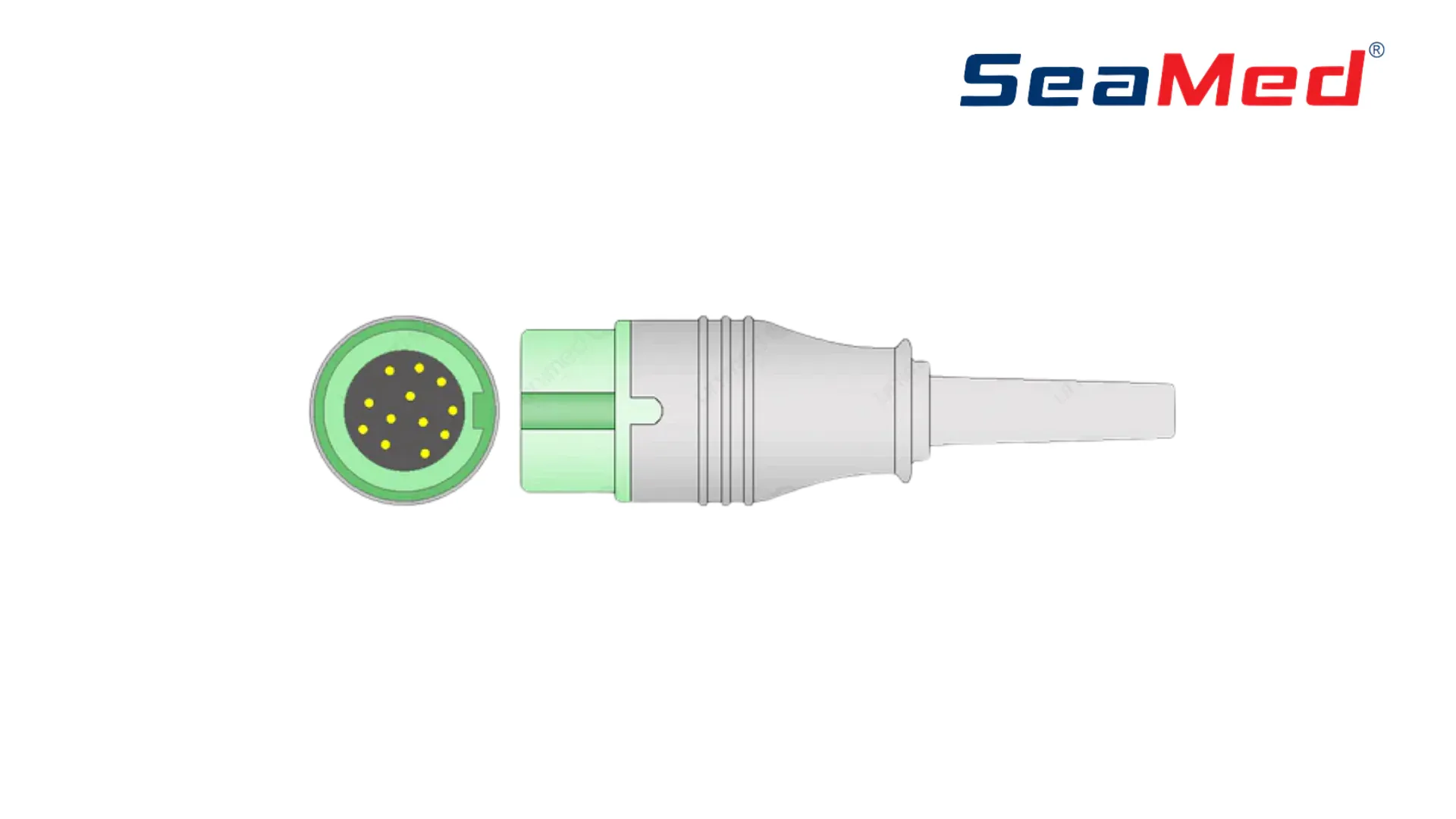 ПРОМЕЖУТОЧНЫЙ КАБЕЛЬ ЭКГ ДЛЯ 3 ОТВЕДЕНИЙ, СОВМЕСТИМЫЙ BIOCARE 3