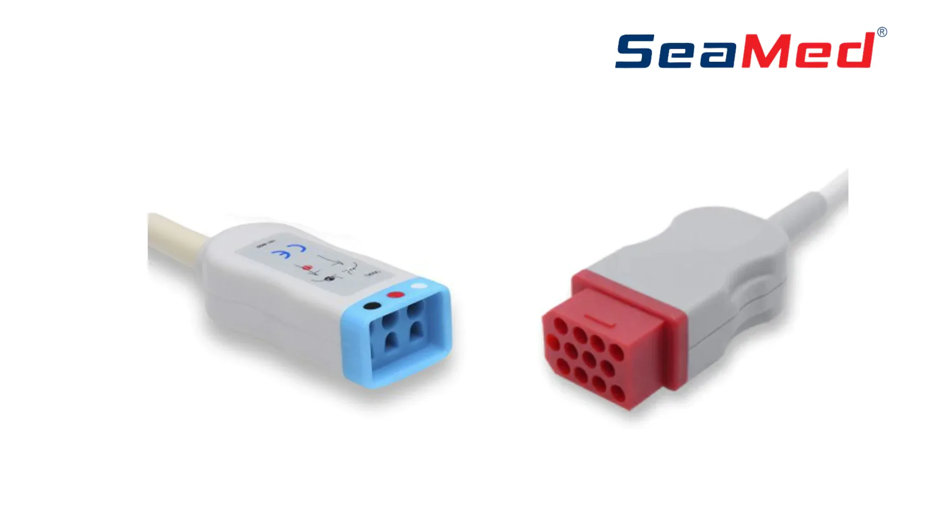 12-контактный разъем BIONET, совместимый с 3-х отведениями для ЭКГ. ИНТЕРФЕЙСНЫЙ КАБЕЛЬ