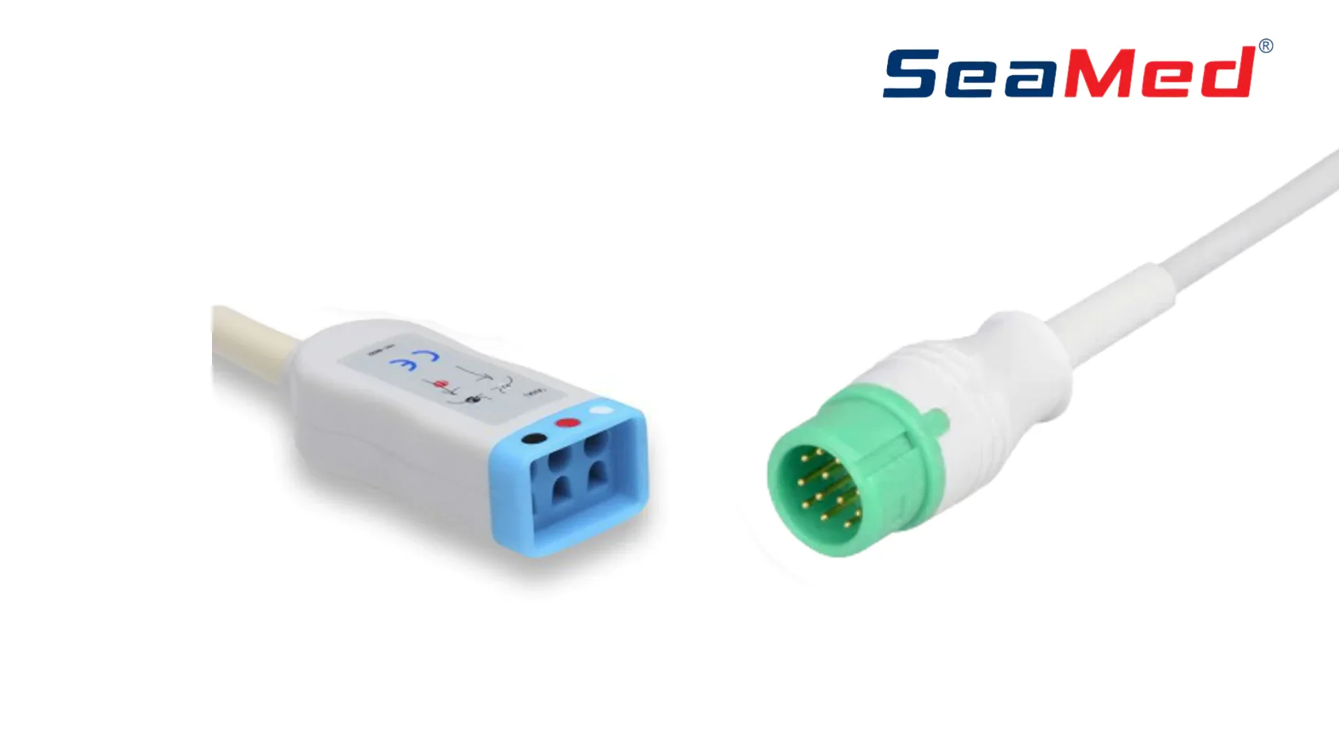 COMEN-СОВМЕСТИМЫЙ ИНТЕРФЕЙСНЫЙ КАБЕЛЬ ЭКГ ДЛЯ 3 ОТВЕДЕНИЙ