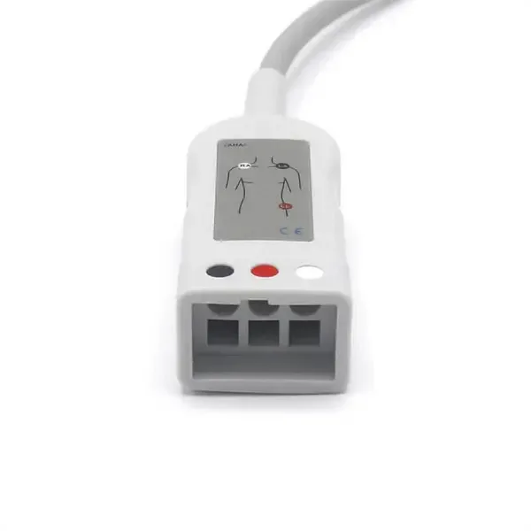 СОВМЕСТИМЫЙ GE DATEX ИНТЕРФЕЙСНЫЙ КАБЕЛЬ ЭКГ ДЛЯ 3 ОТВЕДЕНИЙ 4