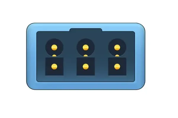 8-контактный ИНТЕРФЕЙСНЫЙ КАБЕЛЬ PHILIPS для 3-х отведений ЭКГ 4