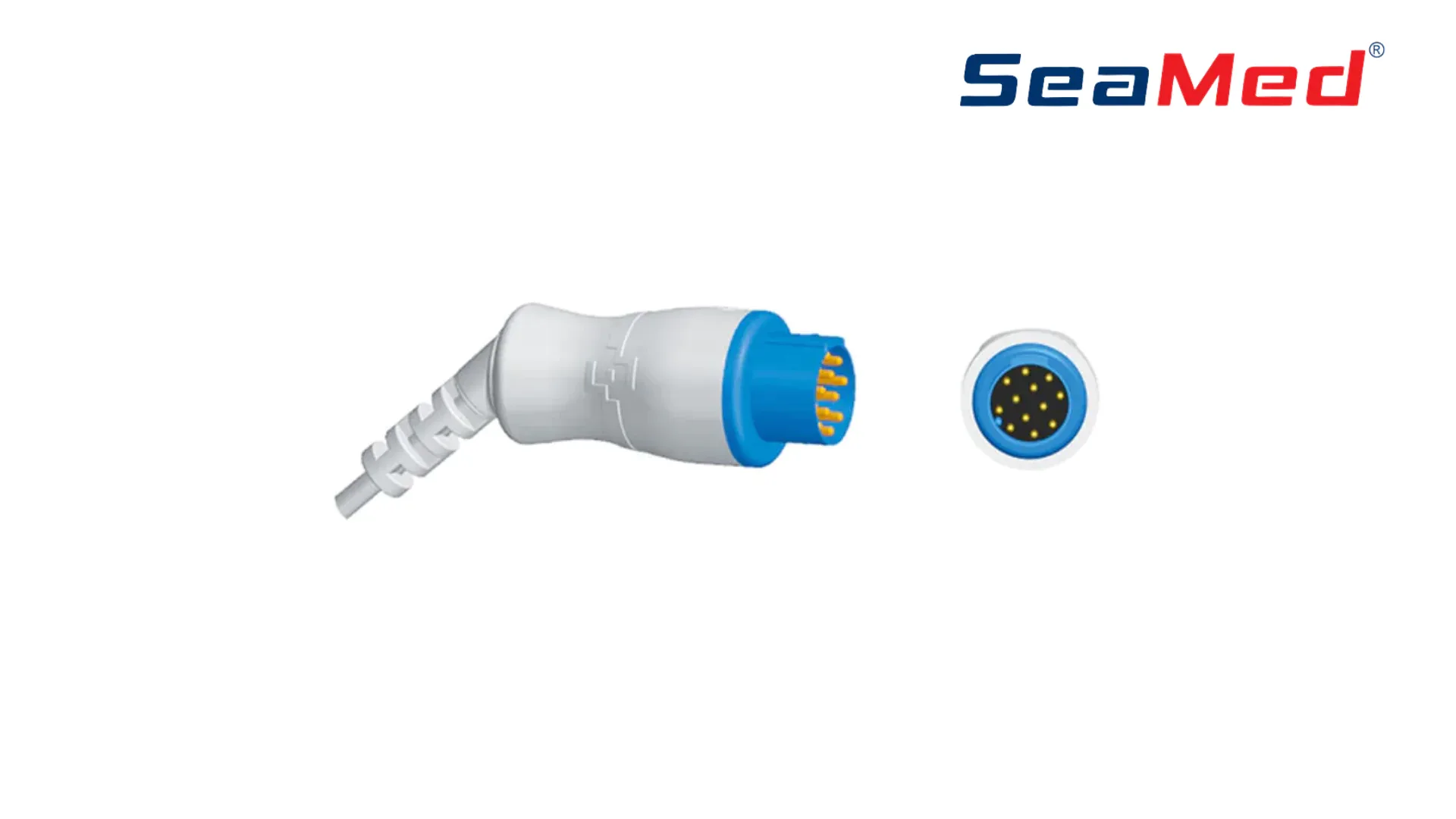 12-контактный ПРОМЕЖУТОЧНЫЙ КАБЕЛЬ BIOLIGHT, СОВМЕСТИМЫЙ SPO2 3