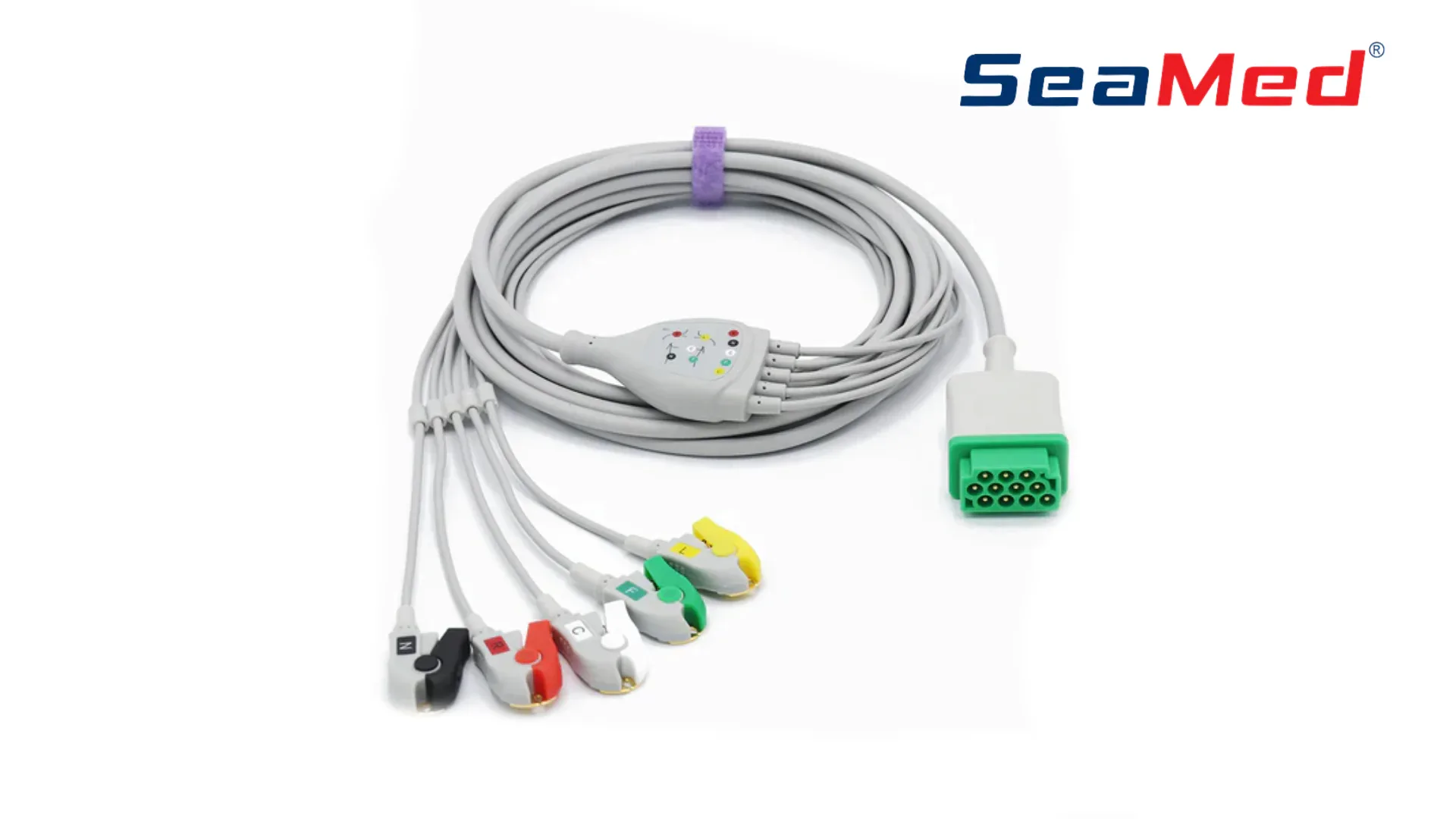 КАБЕЛЬ ЭКГ, СОВМЕСТИМЫЙ GE MARQUETTE, 5 ОТВЕДЕНИЙ