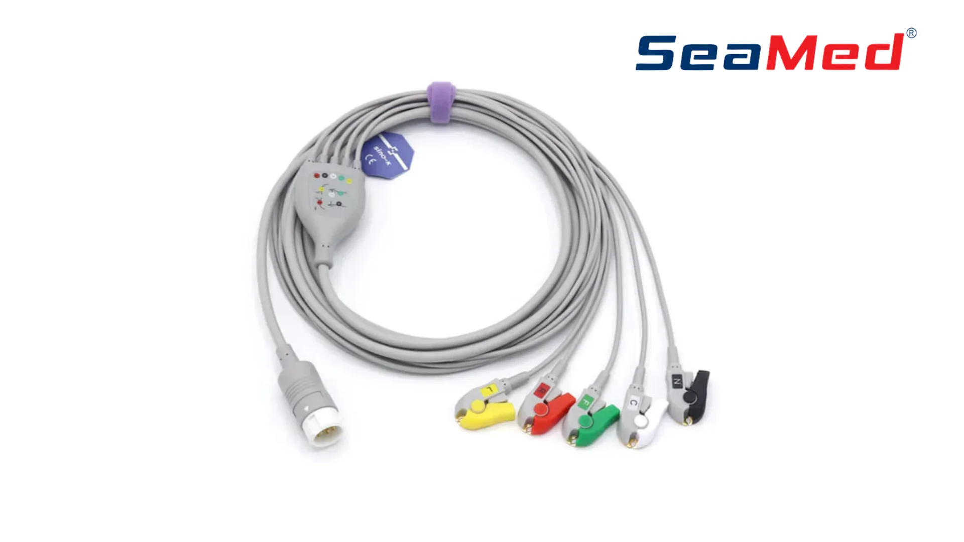 8-контактный разъем PHILIPS, совместимый с 5-отводным кабелем ЭКГ