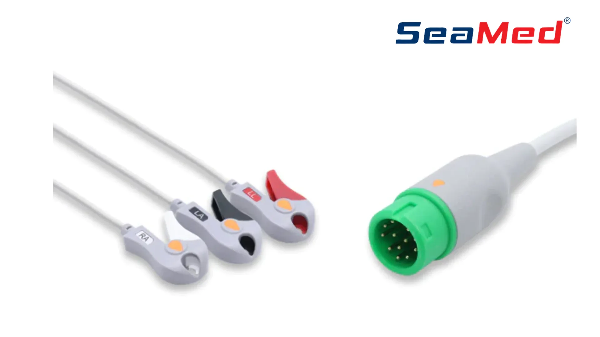 COMEN-СОВМЕСТИМЫЙ КАБЕЛЬ ЭКГ НА 3 ОТВЕДЕНИЯ