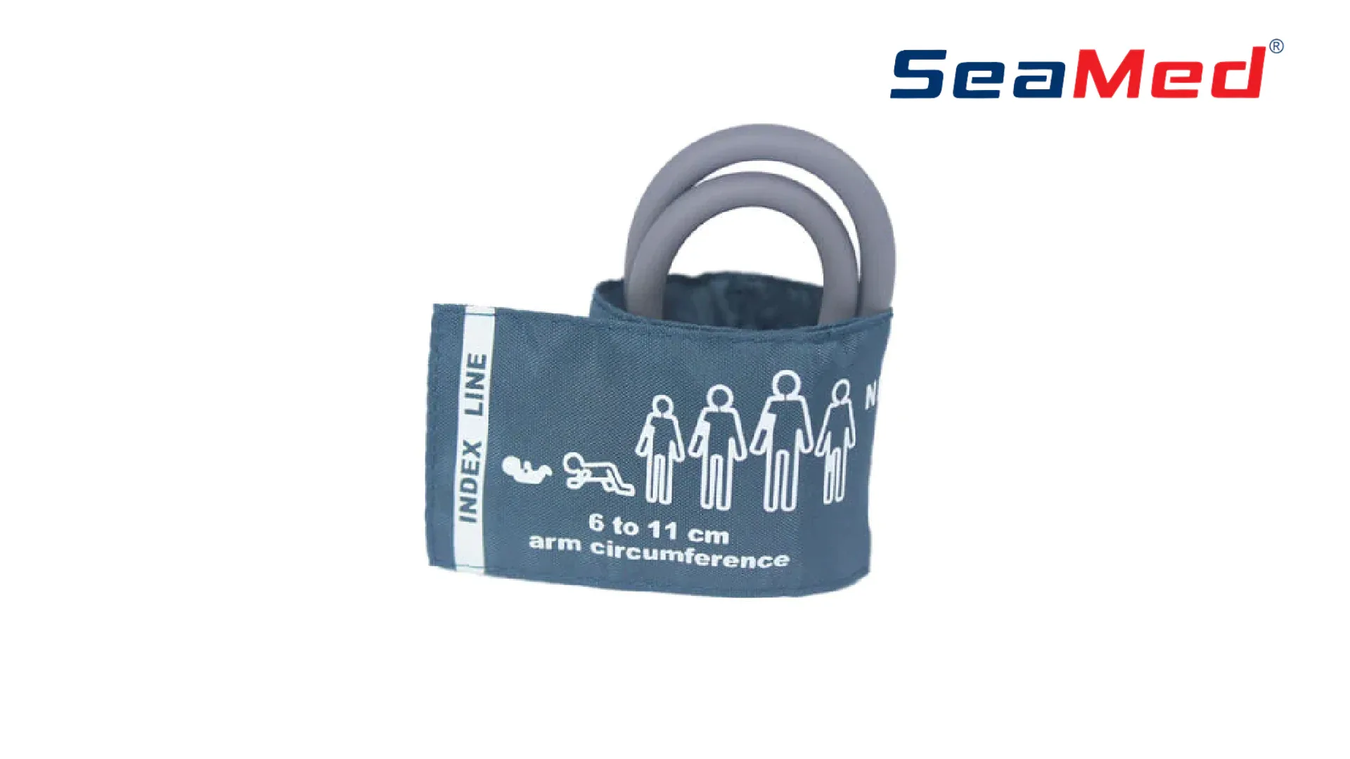 МАНЖЕТА ДЛЯ ИЗМЕРЕНИЯ КРОВЯНОГО ДАВЛЕНИЯ ДЛЯ НОВОРОЖДЕННЫХ 6-11 СМ, ДВОЙНОЙ ШЛАНГ