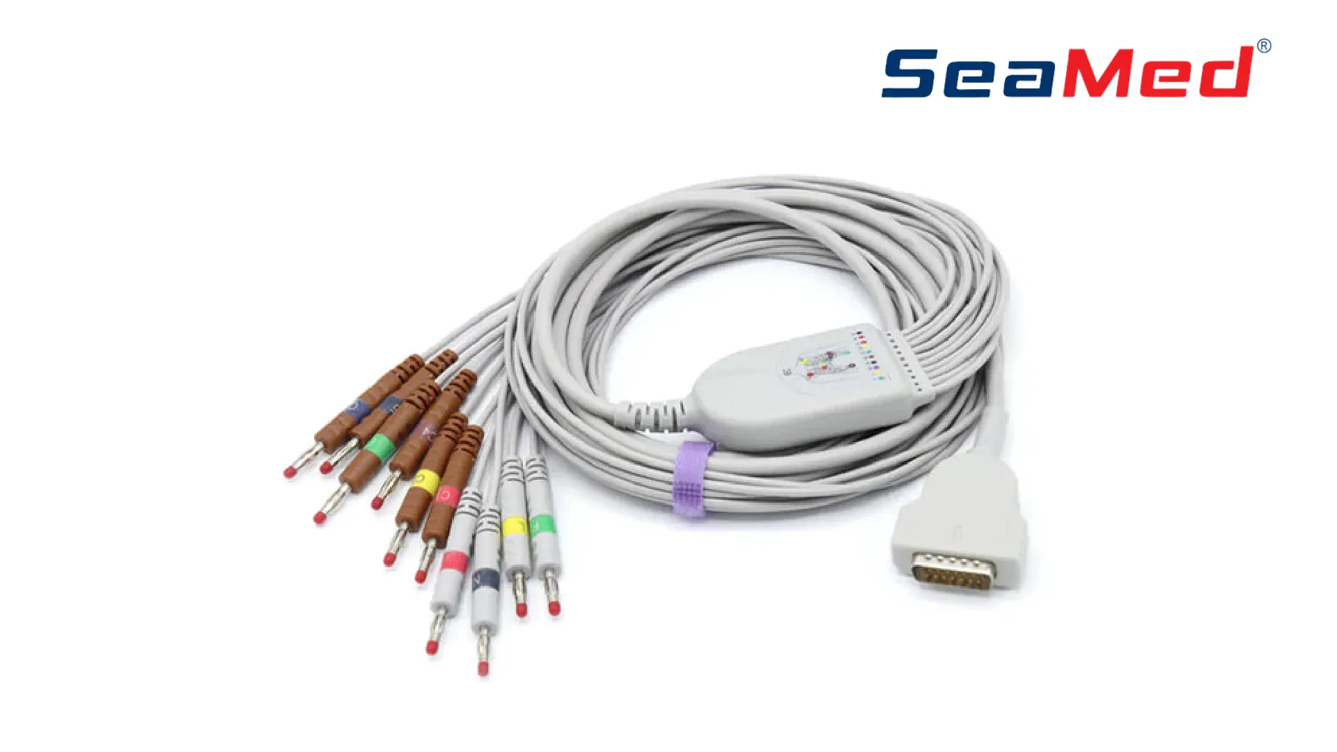 КАБЕЛЬ ЭКГ «БАНАН» С 10 ОТВЕДЕНИЯМИ, СОВМЕСТИМЫЙ GE MARQUETTE