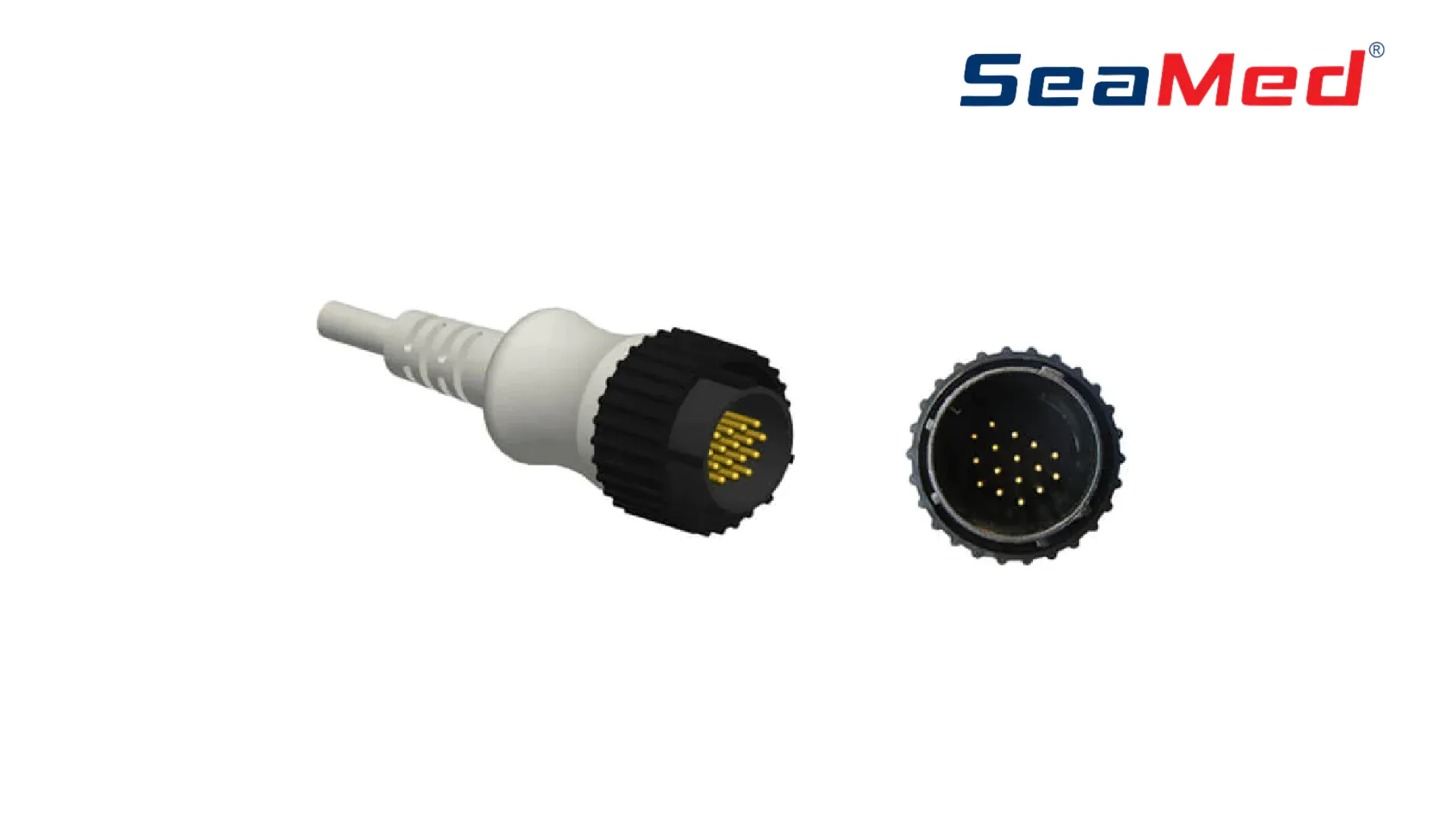 16-контактный разъем KENZ, совместимый с 10-проводным кабелем ЭКГ типа «банан» 4