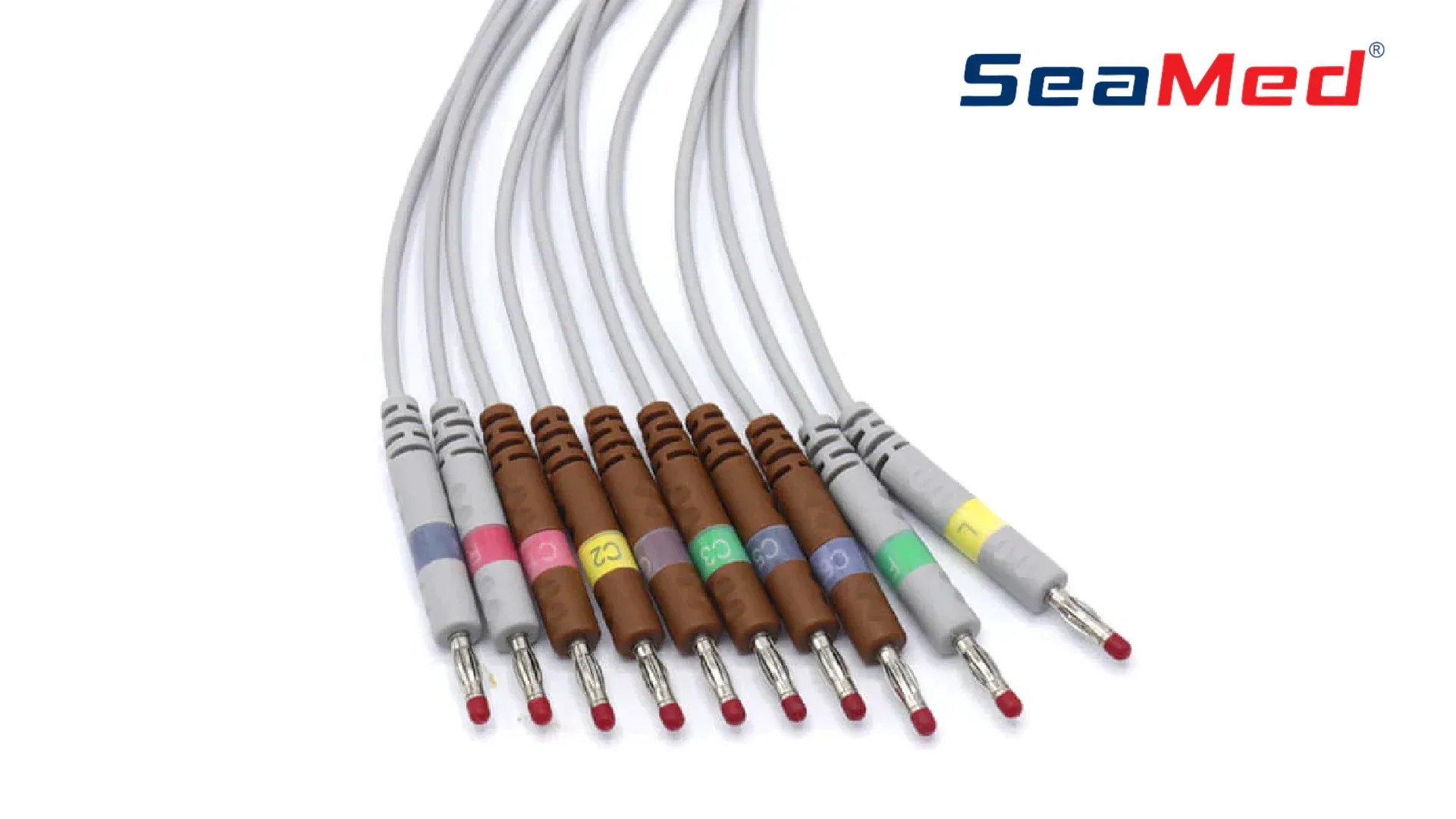 КАБЕЛЬ ЭКГ «БАНАН» С 10 ОТВЕДЕНИЯМИ, СОВМЕСТИМЫЙ GE MARQUETTE 4