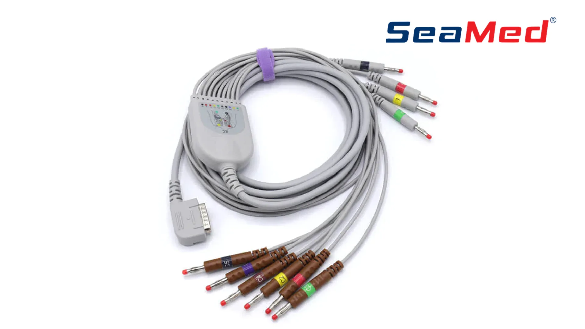 KENZ-СОВМЕСТИМЫЙ КАБЕЛЬ ЭКГ «БАНАН» НА 10 ОТВЕДЕНИЙ