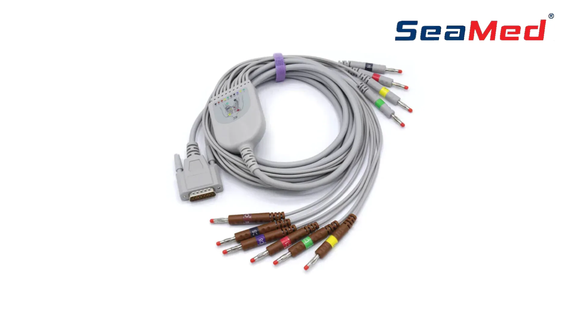 СОВМЕСТИМЫЙ NIHON KOHDEN КАБЕЛЬ ЭКГ «БАНАН» С 10 ОТВЕДЕНИЯМИ