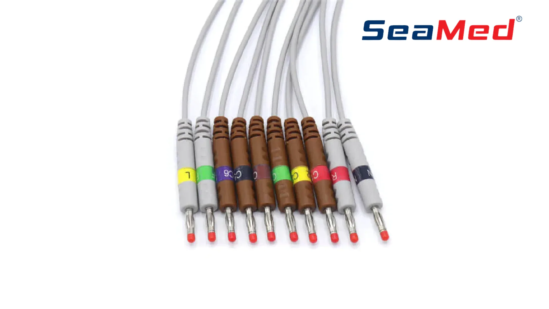 СОВМЕСТИМЫЙ PHILIPS 10-ОТВЕДИТЕЛЬНЫЙ КАБЕЛЬ ЭКГ «БАНАН» 3