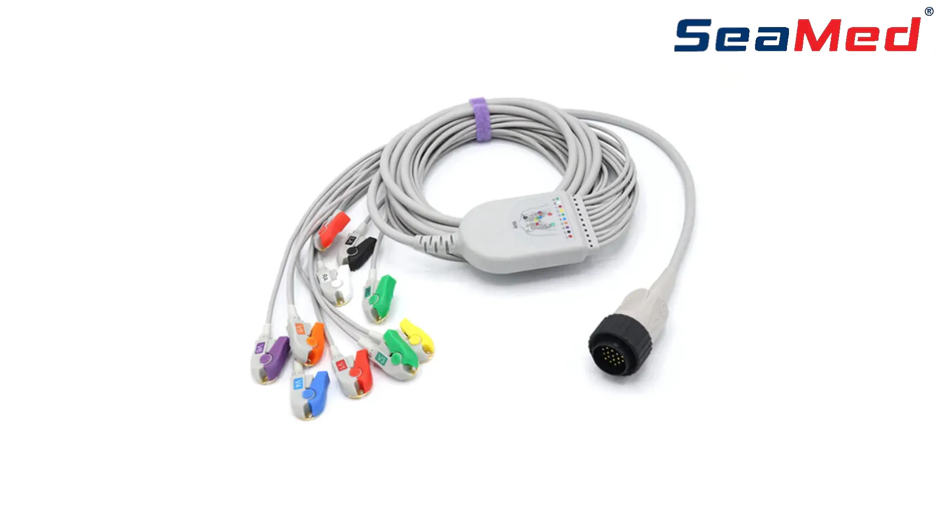 КАРДИОЛИННО-СОВМЕСТИМЫЙ КАБЕЛЬ ЭКГ НА 10 ОТВЕДЕНИЙ